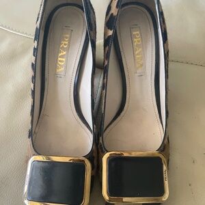 Prada Pony Hair Heels